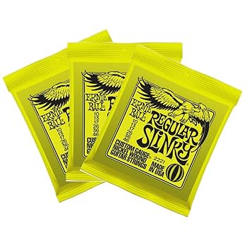 Amazon.com: Ernie Ball 2221x3 Regular Slinky 3-set Bundle